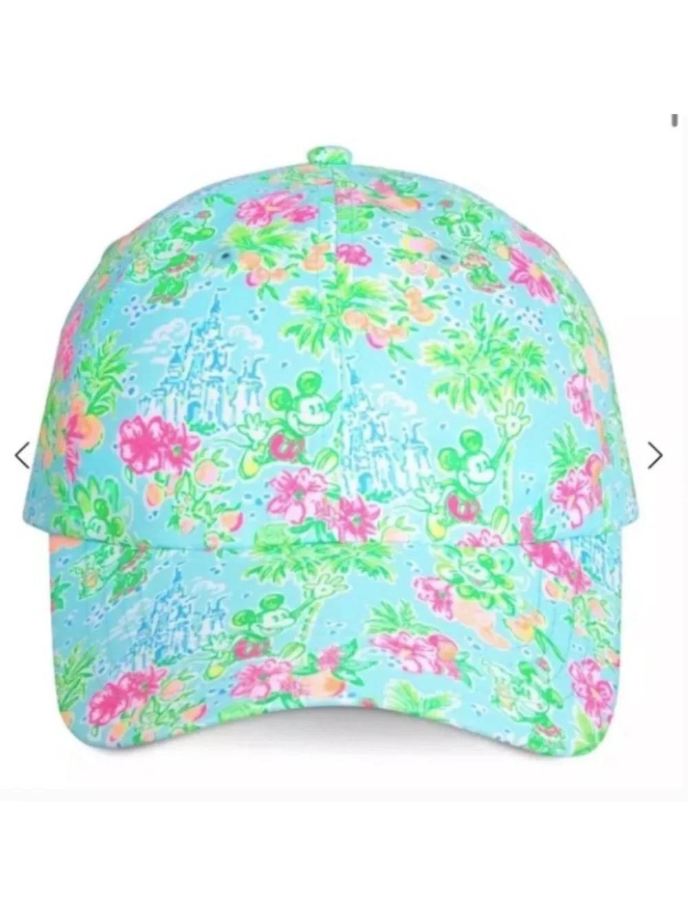 Disney x Lilly Pulitzer Run Around Hat Blue Ibiza Adjustable Ball Cap